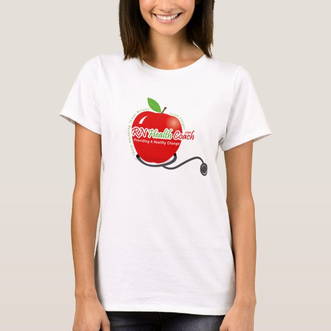 Camiseta Logotipo vermelho grande para mulheres (Frente)