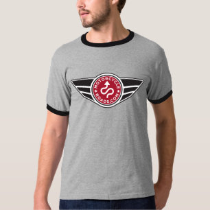 Camiseta Logotipo vermelho preto & cinzento do t-shirt