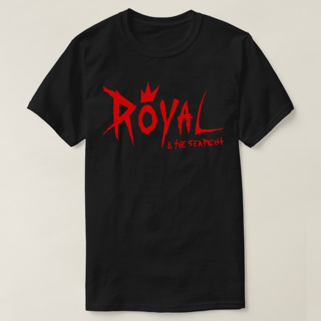 Camiseta logotipo vermelho real &amp; o compositor cantor d (Frente do Design)