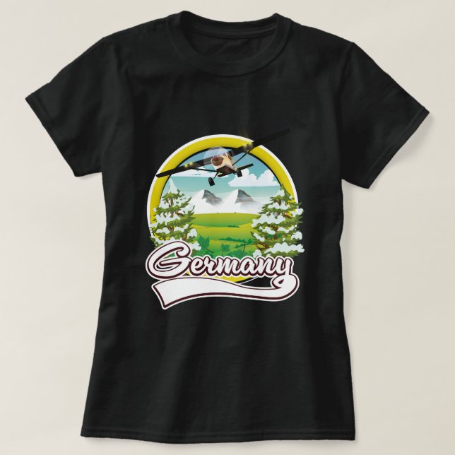Camiseta logotipo Viagem da Alemanha (Frente do Design)
