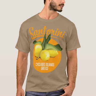 Camiseta logotipo viagem de Grécia Santorini
