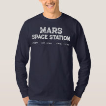 Logotipo Vintage da Estação Espacial de Marte