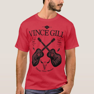 Camiseta Logotipo Vintage de Violão Acústico de Vince Gill