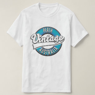 Camiseta logotipo vintage Perth Austrália