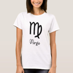 Camiseta Logotipo Virgo Zodiac Preto