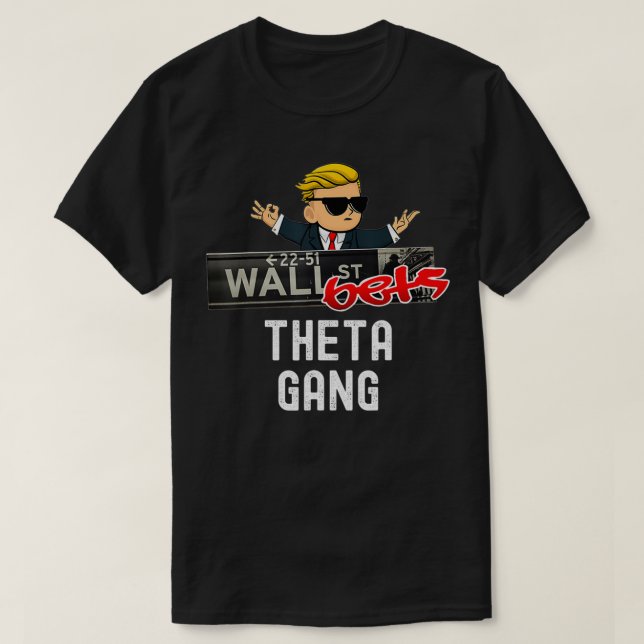 Camiseta Logotipo Wallstreetbets Theta Gang (Frente do Design)