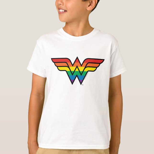 Camiseta Logotipo Wonder Rainbow (Frente)