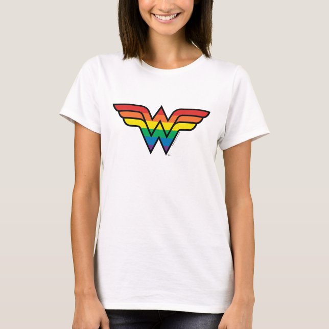 Camiseta Logotipo Wonder Rainbow (Frente)
