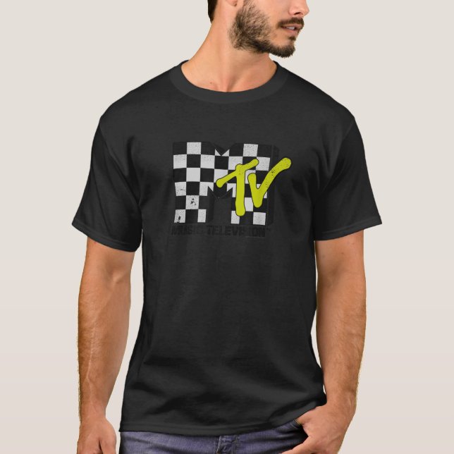 Camiseta Logotipo Xadrez MTV (Frente)