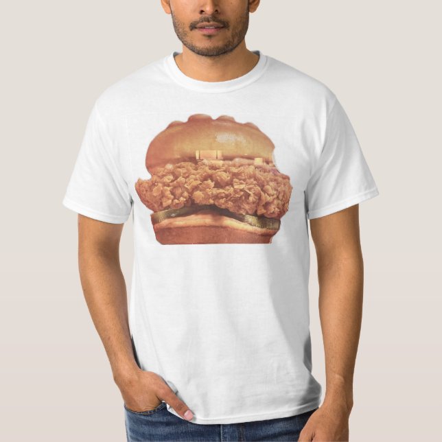 CAMISETA LOGOTIPOS DE FRITA FRITA DE FRANGO E PÓPIAS SANDWI (Frente)