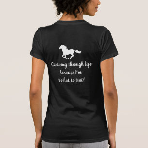 Camiseta Loira e quebrada - Humor - Logotipo branco