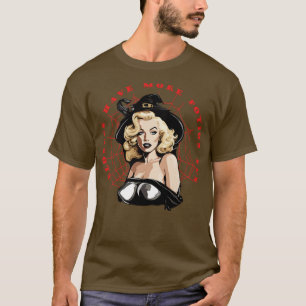 Camiseta loiras se divertem mais poção de halloween