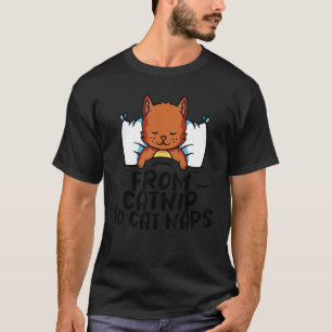 Camiseta Loja de animais de estimação de gato de erva-de-ga