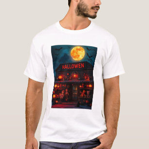 Camiseta **Loja de Brinquedos Assombrada de Halloween**