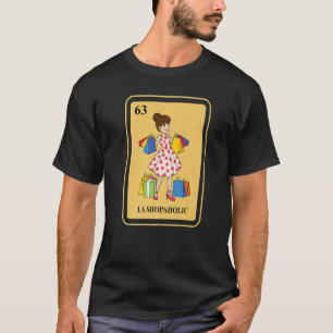 Camiseta Loja de Cartões Tradicionais de Bingo La Shopaholi