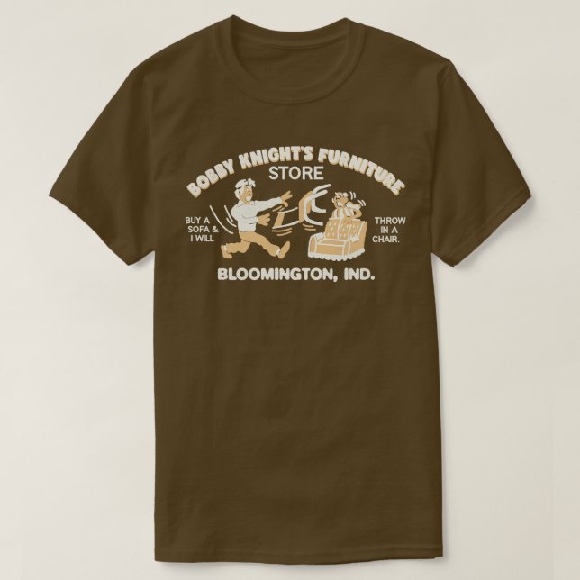 Camiseta Loja de Mobiliário Bobby Knights (Frente do Design)