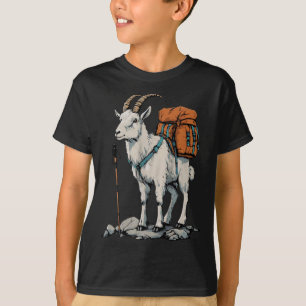 Camiseta Loja de Natal Mochila de Cabra da Montanha Camping
