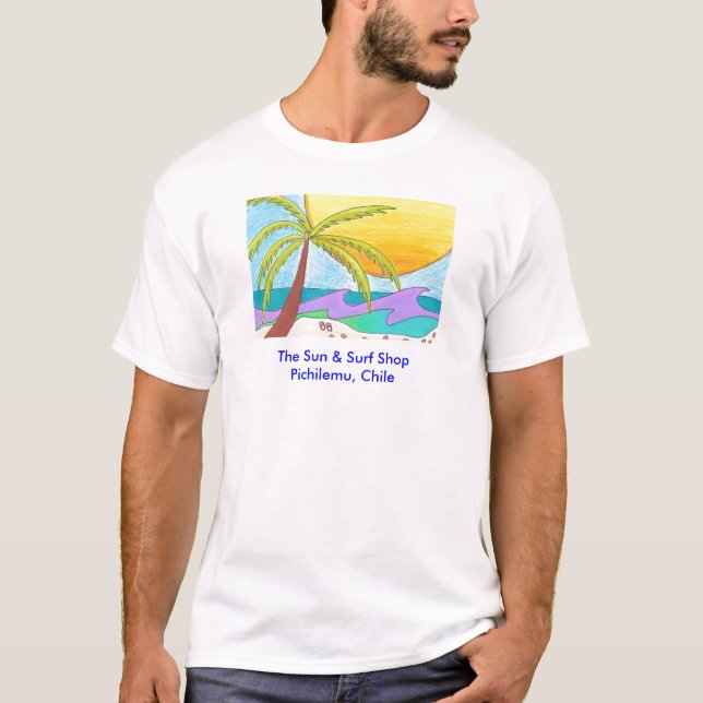 Camiseta Loja do surf de Pichilemu (Frente)