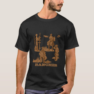 Camiseta Lojas de Trabalho Ranking dos Cowboys da Renânia O