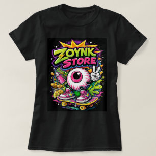 Camiseta LOJAZOYNK Skateboard para Andar com os Olhos 00456