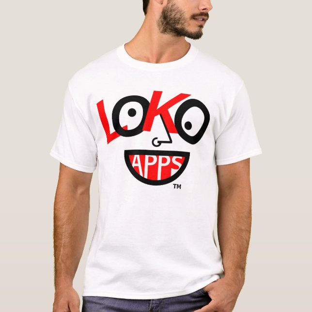 Camiseta Loko Apps retro (Frente)