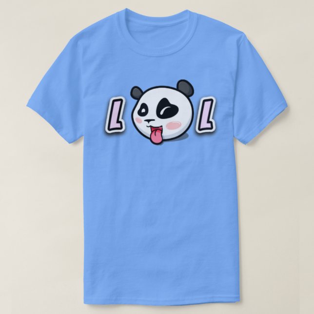 Camiseta LOL Cute Panda face (Frente do Design)