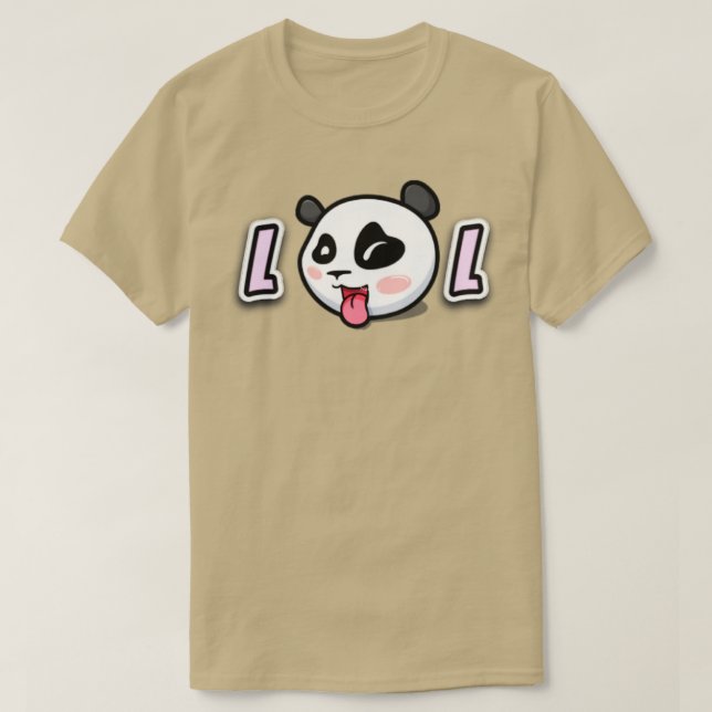 Camiseta LOL Cute Panda face (Frente do Design)