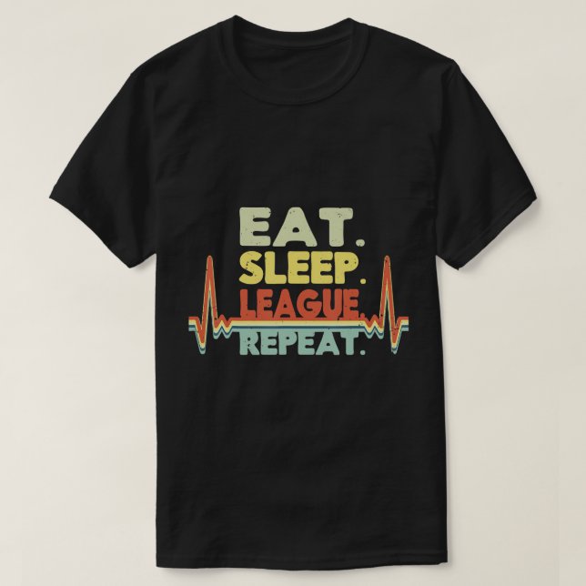 Camiseta Lol Merchandise League Gifs para masculinos jogado (Frente do Design)