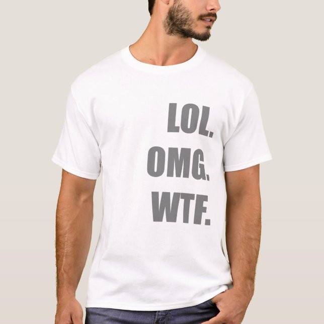 CAMISETA LOL OMG WTF (Frente)