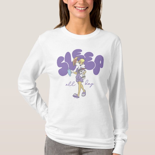 Camiseta Lola Bunny Dorme Todo o Dia (Frente)