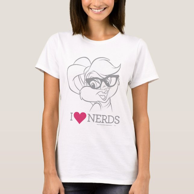 Camiseta Lola Bunny - I Heart Nerd (Frente)
