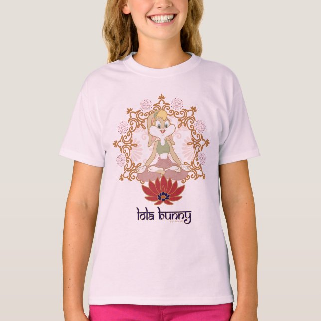 Camiseta Lola Bunny Yoga Lotus Pose (Frente)