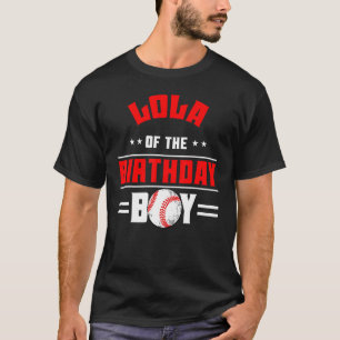 Camiseta Lola Da Família Tema De Beisebol Do Aniversário Bd