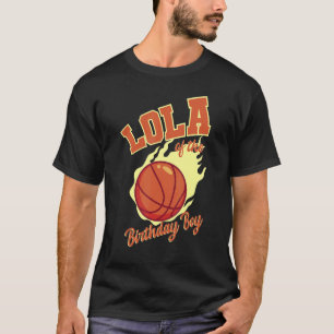 Camiseta Lola Do Aniversário Da Família De Basquete Pa