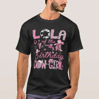 Camiseta Lola do Coquet Ocidental da Garota de Vaca de Aniv