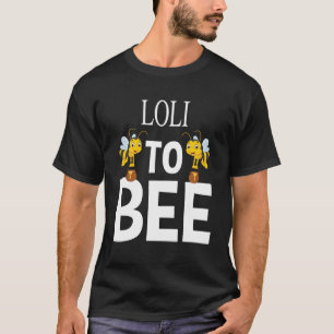 Camiseta Loli para a Gravidez da Abelha Revelação da Avó An