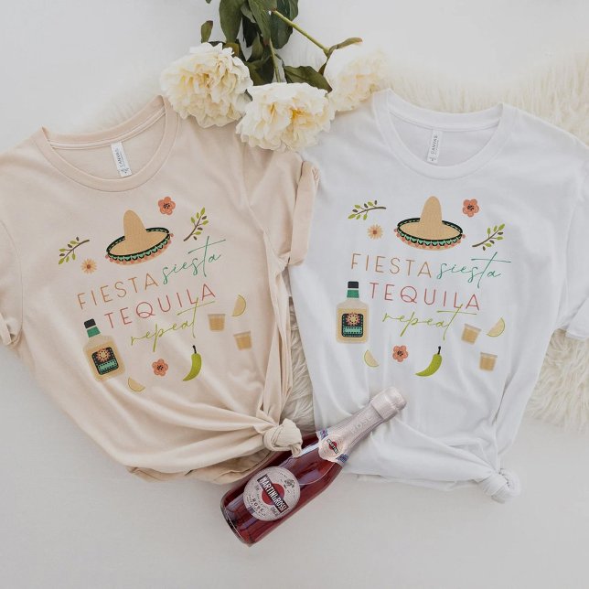 Camiseta LOLITA Repita Fiesta Siesta Tequila despedida de s (Criador carregado)