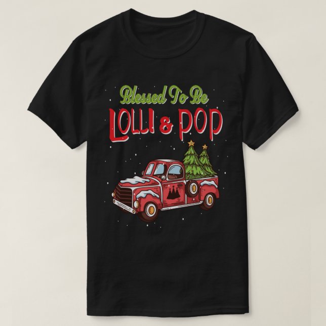 Camiseta Lolli e Pop Natal Pajama Avós Avós (Frente do Design)