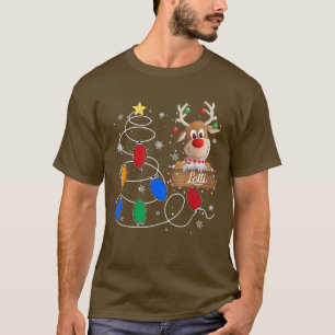 Camiseta Lolli Reindeer Lights Árvore de Natal Fato de Nata