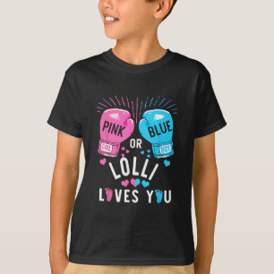 Camiseta Lolli Rosa Ou Azul Te Ama A Fazer Uma Revelação De