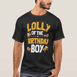 Camiseta Lolly Of The Birthday Boy Construction Bday