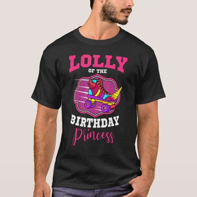 Camiseta Lolly Of The Birthday Princesa Roller Skates Skati (Frente)