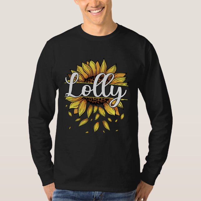 Camiseta Lolly With Yellow Sunflower Floral Graphic Mothers (Frente)