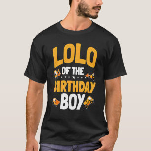 Camiseta Lolo Do Aniversário Da Construção De Meninos