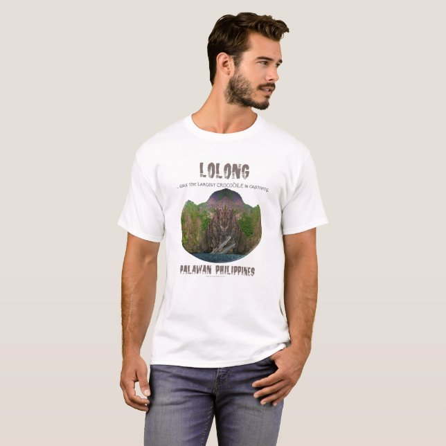 Camiseta Lolong - "o crocodilo o maior no captiveiro " (Frente Completa)
