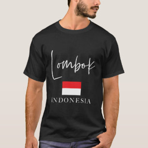 Camiseta Lombok da Ilha de Bandeiras da Indonésia