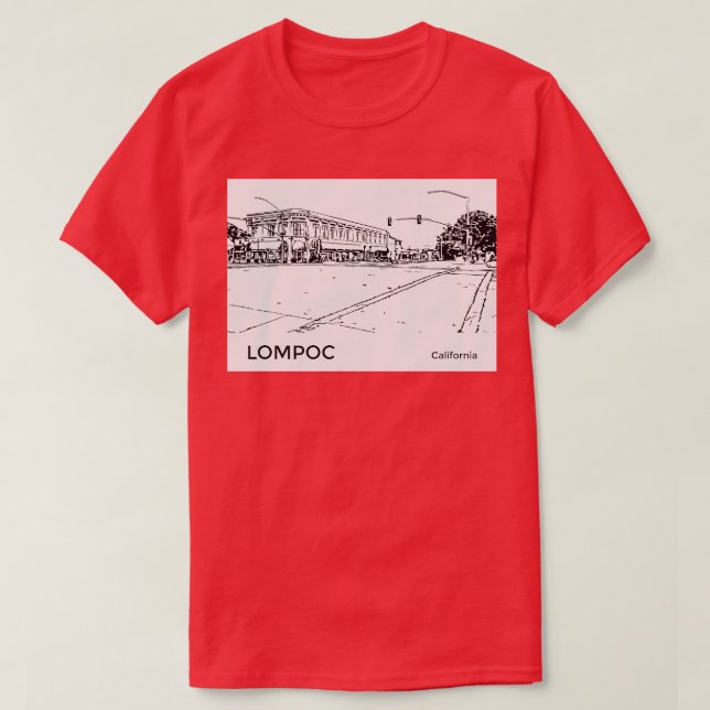 Camiseta Lompoc California TShirt (Frente do Design)