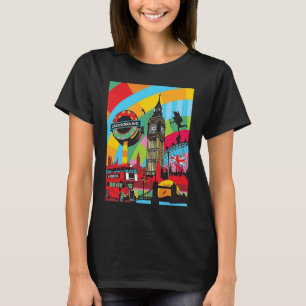 Camiseta London Bridge Big Ben Pop Art Traveler