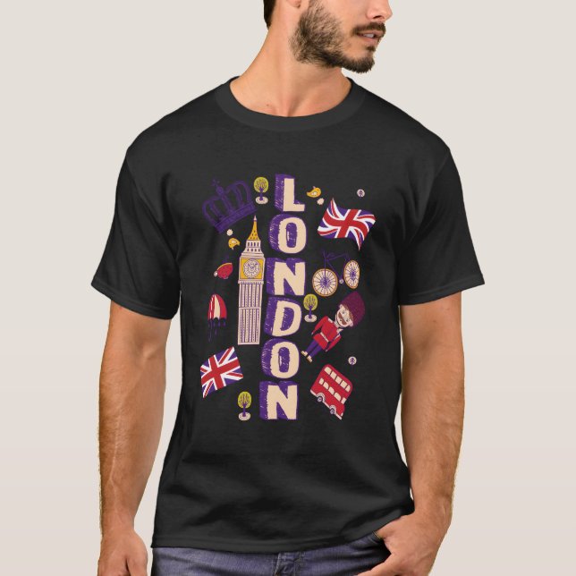 Camiseta London Cute Uk Excelente Grã-Bretanha Londoner Fun (Frente)