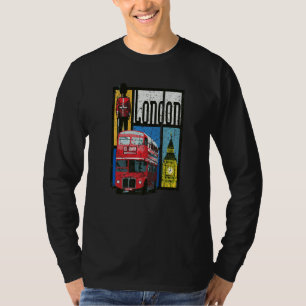 Camiseta London England Big Ben Double Decker Guarda Queens